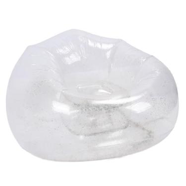 Imagem de Cryfokt Cadeira de sofá Inflável Versátil e Confortável sofá Inflável de PVC para Leitura ou Descanso na Sala de Estar ou Jardim (Prata)