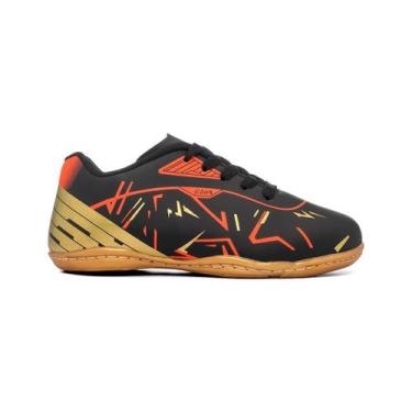 Imagem de Tênis Futsal Chuteira Infantil Salão Quadra Azul Royal - kopa, Preto i