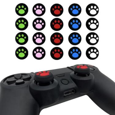 Imagem de 24 PCS Cat Paw Keycaps for Gaming & Typing, Universal Fit for PS4/PS5/Xbox One/Switch Pro Controllers, 5 (4-20Pcs Each)
