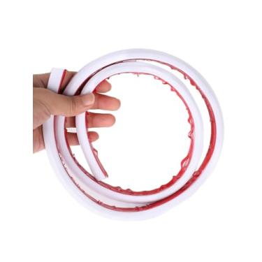 Imagem de Corretivo de cabo autoadesivo de 99 cm para TV montada na parede, kit de esconder cabo flexível para mesa de escritório em casa, sistema de pista de cobertura de gerenciamento de fios