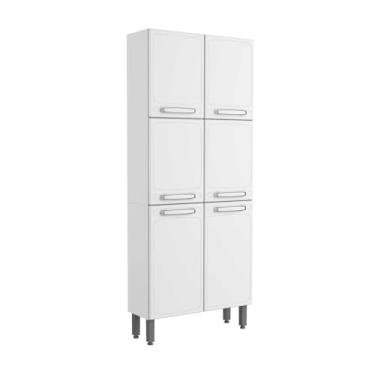 Imagem de Paneleiro Duplo Evidence Aço 6 Portas 7038 Branco - Bertolini