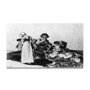 Imagem de LKXGRRSFG The Worst Is To BegFrancisco De Goya Impressão em tela romântica espanhola - Obra-prima do influente pintor romântico 80 x 112 cm sem moldura