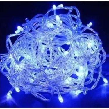 Imagem de Pisca Pisca 8 Funções 8M 127V 220V 100 Leds Luz De Natal Forte Ilumina