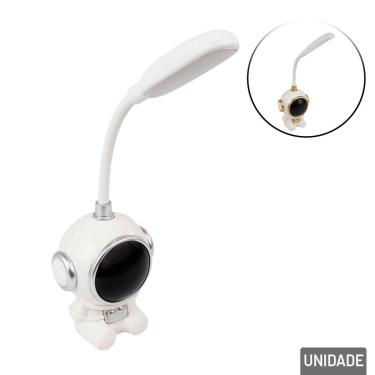 Imagem de Luminária de Mesa 29cm EM LED Astronauta Color - Tudo em Caixa