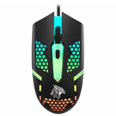 Imagem de Mouse Gamer K-MEX Multicolor M44J, 2400 DPI, RGB - M44J34US001CB0X