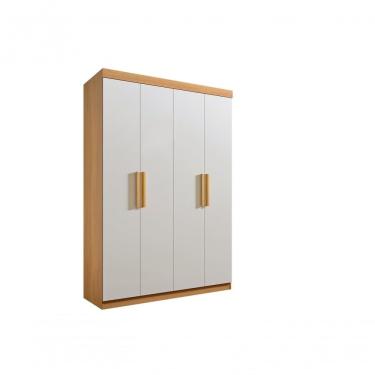 Imagem de Guarda Roupa 4 Portas Cinamomo-off White 3 Gavetas Colibri Plus MDP-MDF D'Doro Móveis