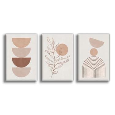 Imagem de 9W Bauhaus Poster Arte de Parede Abstrata Tela Conjunto de 3 Decoração Boho Moderna para Quarto Sala de Estar Casa Estilo Sem Moldura 12 x 18 polegadas (30 x 45 cm)