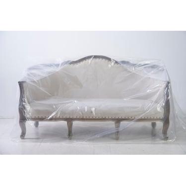 Imagem de GLNHUR Capa para móveis – Bolsa de transporte à prova de poeira para sofá, cadeira, capa de terno, caixas de mudança – Bolsa de plástico transparente e inodoro para movimento/armazenamento – Capa de 4
