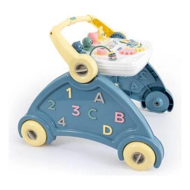 Imagem de Andador Didático Bebê Musical 4 Em 1 Picolor Azul Poliplac