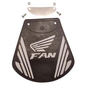 Imagem de Apara Barro Lameira Parabarro Moto Fan 125 Fan 150 Branco - Brv Borrac