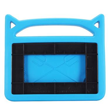 Imagem de Capa à prova de choque para 10 tablets (13ª/11ª geração) NÃO para iPad, Nokia, Sony, tablet SHREBORN de 10 polegadas, capas infantis leves com alça de gato fofo - azul 2