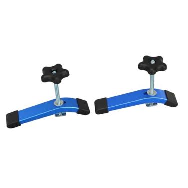 Imagem de Ymiko Braçadeiras de Slot T de 2 Pacotes Com Alças de Trilha Em T de Alumínio para Projetos de Marcenaria Ferramentas Multifuncionais de Marcenaria de Madeira para Bancadas de Trabalho e Carpintaria