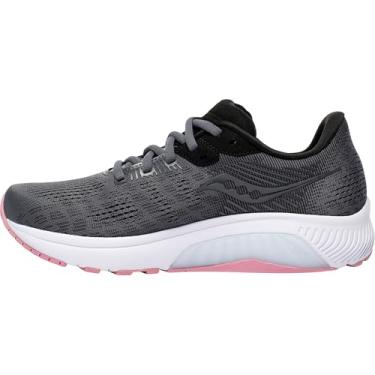 Imagem de Saucony Tênis de corrida feminino Guide 14, Carvão/rosa, 42