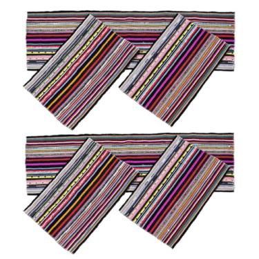 Imagem de Kit 6 Peças Jogo de Tapetes – 2 Passadeiras + 4 Tapetes Coloridos Laune Haus