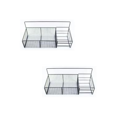 Imagem de Kit Prateleira Banheiro Organizador Multiuso Suporte Papel Higiênico Acessórios Sem Furos(Aleatório,KIT 2)