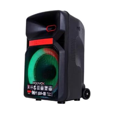 Imagem de Caixa de Som Amplificada Polyvox 12'' BT, TWS-600W, USB, LED - XC-812