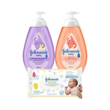 Imagem de Kit Lencinhos e Sabonetes para o Bebê - Johnson'S Baby