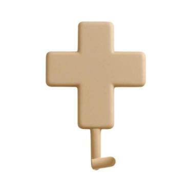 Imagem de Gancho Adesivo CRUZ Suporte Parede Toalha Rosto Porta Chaves Objetos B