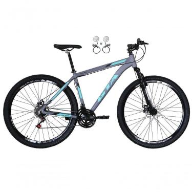 Imagem de Bicicleta Aro 29 Gta Start Freio Hidráulico 21v Alumínio Mountain Bike Garfo Suspensão cinza Tam: 17