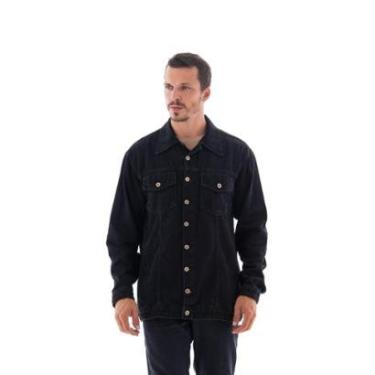 Imagem de Jaqueta Jeans Masculina Arauto Tradicional Black-Masculino