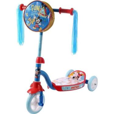 Imagem de Patinete Infantil 3 Rodas Com Mochilinha Disney Mickey Brink EAN 69719