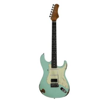 Imagem de Guitarra Tagima Tga-580 Surf Green Antique Series Verde 6c