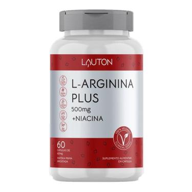 Imagem de L-Arginina Plus + Niacina Vegano 60 Caps - Lauton-Unissex