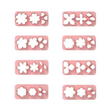 Imagem de Cortadores De Argila Polimérica Em Forma De Flor 5 Em 1 Para Joias, Br