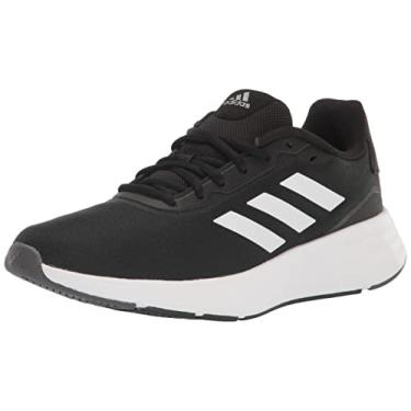 Imagem de adidas Startyourrun Tênis de corrida feminino, Preto/Branco/Carbono, 35