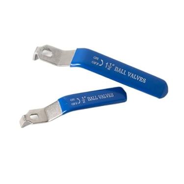 Imagem de Acessórios de alça de válvula de esfera de aço inoxidável, chave de interruptor de válvula de tubo de água de três peças de duas peças, 10,5 cm, 15,5 cm, 2 1 peça (DN32 (embalagem com dois))