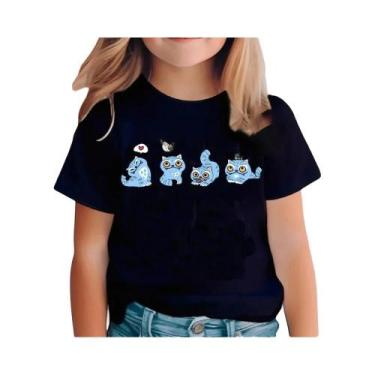 Imagem de Camiseta Infantil Kpop Demon Hunters, Manga Curta, Saja Harajuku, Para