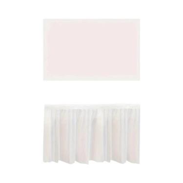 Imagem de Conjunto De Toalhas De Mesa Descartáveis Em Cor Sólida 2 Peças Cobertu