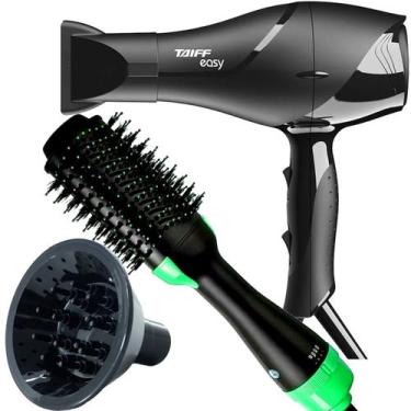 Imagem de Secador De Cabelo Taiff 1700w Ions Profissional Ar Quente Frio Preto D