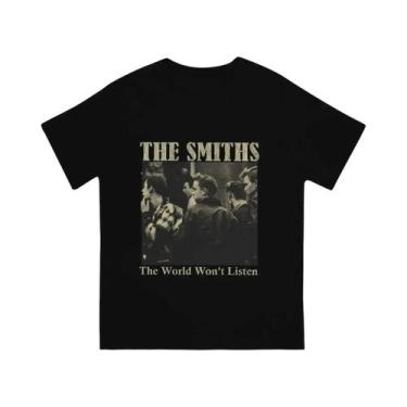 Imagem de Camiseta Unissex Retrô Clássica Estampada De Algodão Com Caimento Solt