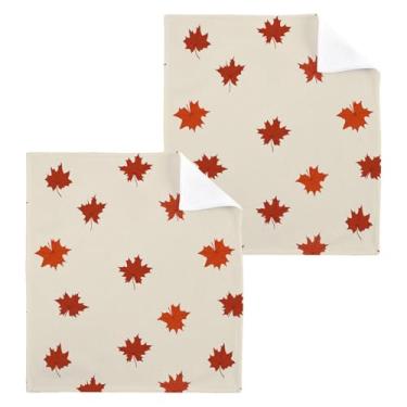 Imagem de xigua Toalhas de mão de algodão com folhas de bordo, toalhas multiusos e absorventes toalhas de rosto macias para a pele para banheiro, cozinha, hotel, academia, panos de lavagem, pacote com 6, 30 x