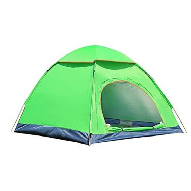 Imagem de AkosOL Barraca de acampamento familiar, barraca pop-up automática impermeável e de proteção com bolsa de transporte, para 2-3 pessoas, família, acampamento, caminhada, jardim, pesca, praia