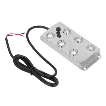 Imagem de Cosiki Fogger de Fonte de Lagoa de Aço Inoxidável Ultrassônico, Fabricante de Névoa Silenciosa para Jardim DC45-48V, Design à Prova de água IP67 para Paisagem, Nebulizador de Fonte de 6 Cabeças para