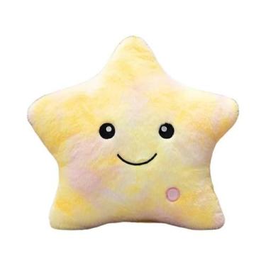 Imagem de Brinquedo De Pelúcia Estrela LED Brilhante, Almofada Macia Para Crianç