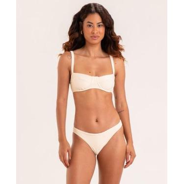Imagem de Biquíni Meia Taça Canelado - APNEIA, Off White, G