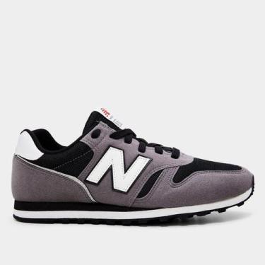 Imagem de Tênis New Balance 373 V2 Masculino, Grafite, Preto, 43