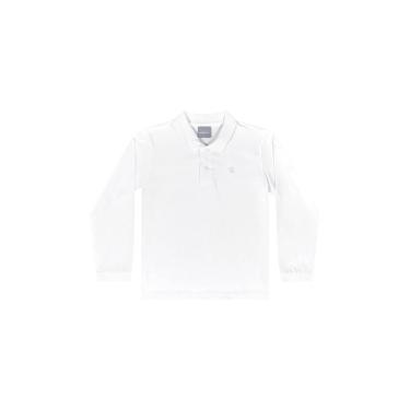 Imagem de Camisa Polo Manga Longa Básica para Menino Quimby-Masculino