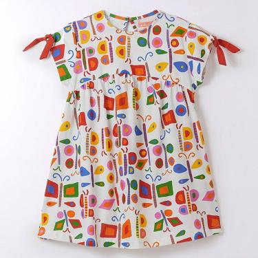 Imagem de Vestido Curto Infantil BorboGraça Fábula Colorido-Feminino