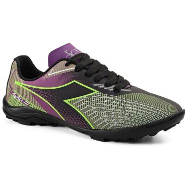 Imagem de Chuteira Infantil Diadora Agilitá III Society Roxo e Verde-Unissex