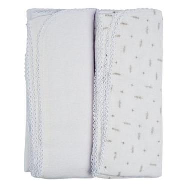 Imagem de Cueiro para Bebê Flanelado Baby Joy Clássicos, Flechas Cinza