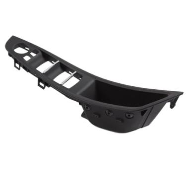 Imagem de Lhd rhd substituição interior maçaneta da porta interna unidade principal puxar guarnição capa Compatível com bmw série 5 (f10/f11) 520i, 523i, 525i(RHD Black)