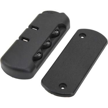 Imagem de Cadeado de 3 Senha de 3 Segredos para Mala - Malissima, Preto