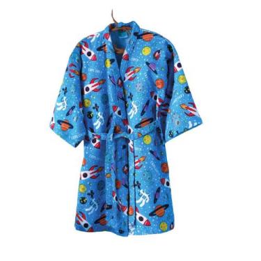 Imagem de Roupão Infantil Espacial Explorer Dohler 100% Algodão, P