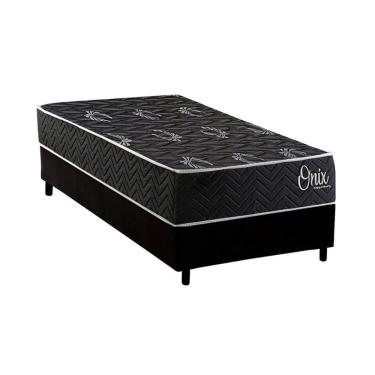 Imagem de Cama Box NOVO + Colchão Espuma Kappesberg D28 Anatômico Onix + Base CRC Corano Black