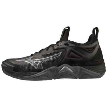Imagem de Mizuno Tênis de vôlei masculino Wave Momentum 3, Preto, cinza, 45
