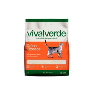 Imagem de Areia Higiênica Viva Verde Grãos Grossos para Gatos 4kg